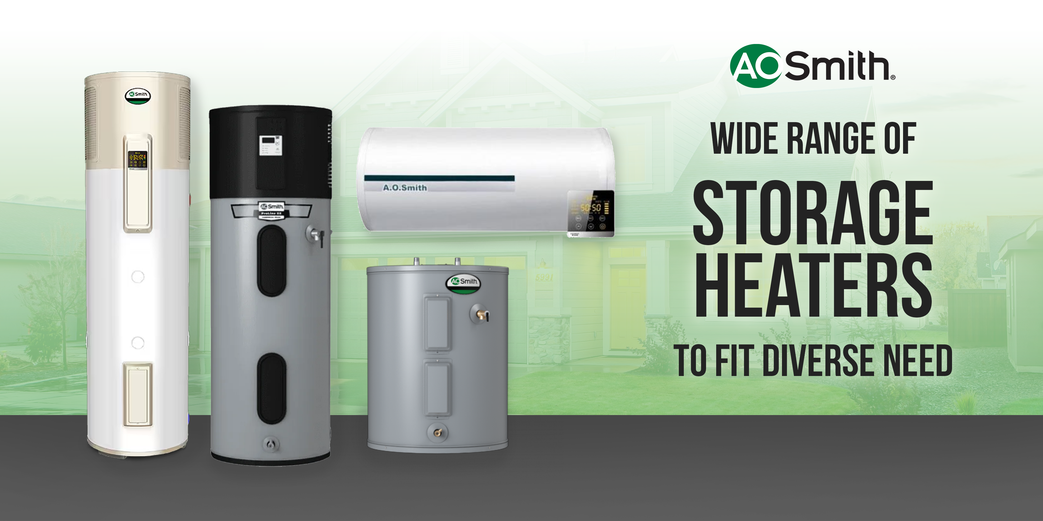 Widest range of water heater