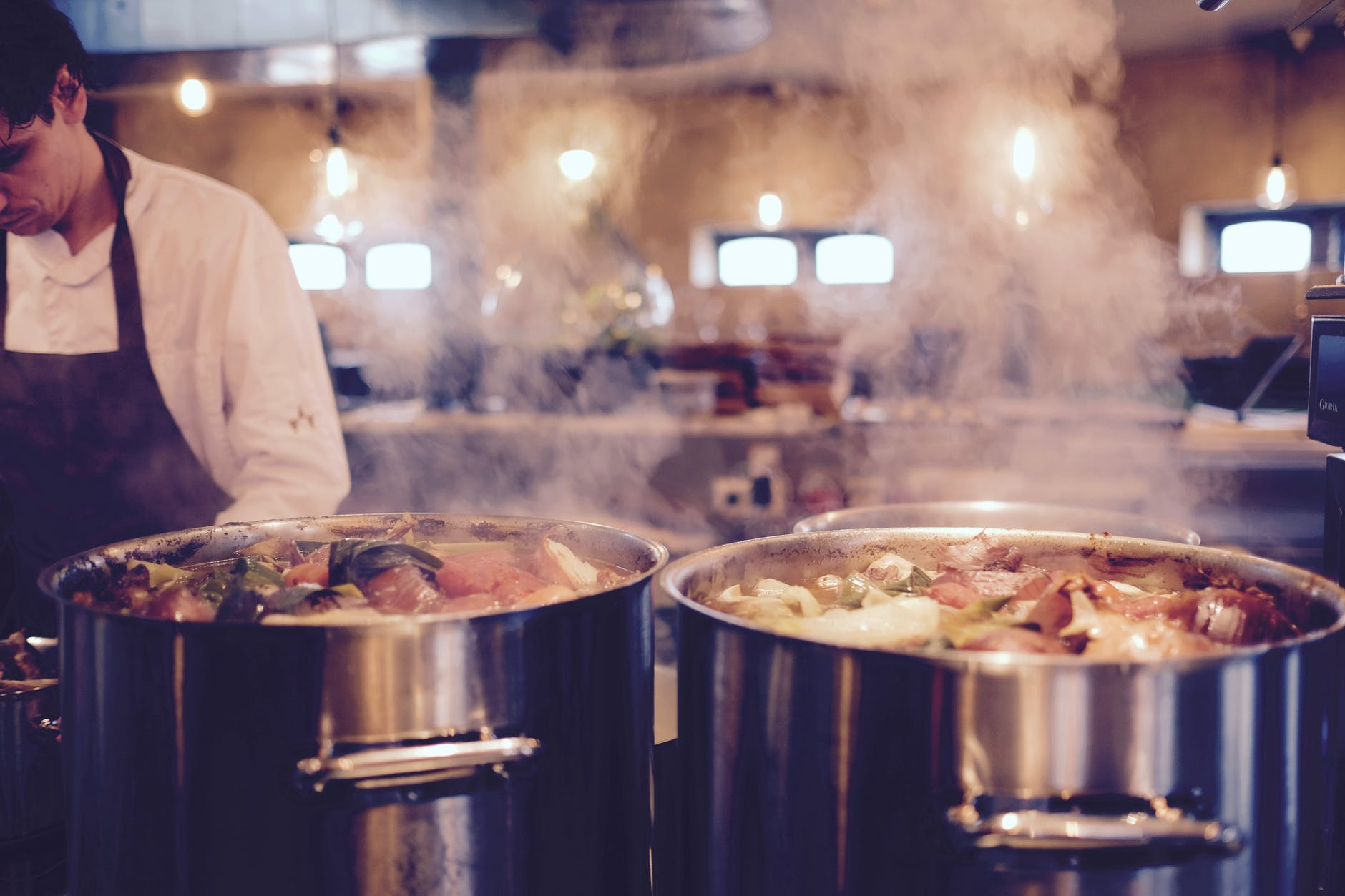 Prolonged exposure to smoke from indoor cooking can be harmful to restaurant staff