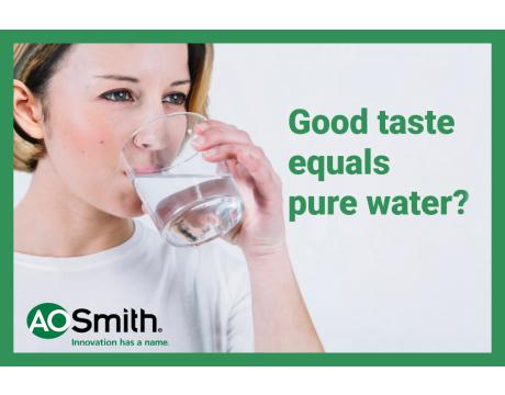 Good taste equals pure water?