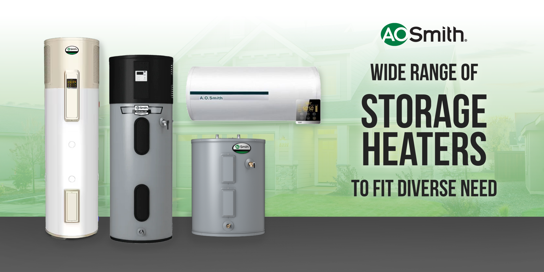 Widest range of water heater